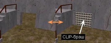 Blocking a player's path with a CLIP brush Blocking a player's path with a CLIP brush
