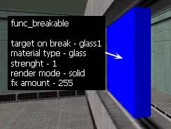 Create a func_breakable, painted on all sides with the texture {BLUE Create a func_breakable, painted on all sides with the texture {BLUE