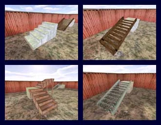 Images of stairs from the test card Images of stairs from the test card