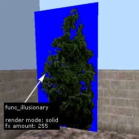 Create a func_illusionary object colored with a wood texture Create a func_illusionary object colored with a wood texture