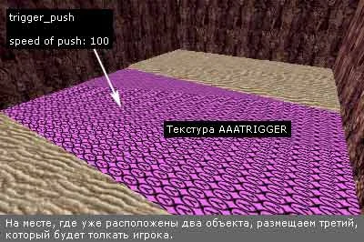 Create a trigger_push that will push the player in the water Create a trigger_push that will push the player in the water