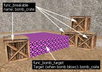 With such properties of objects, the boxes explode along with the bomb With such properties of objects, the boxes explode along with the bomb