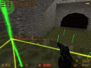 The jumping type of waypoint is indicated by a red connecting stripe The jumping type of waypoint is indicated by a red connecting stripe