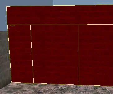 Cutting the wall into pieces Cutting the wall into pieces