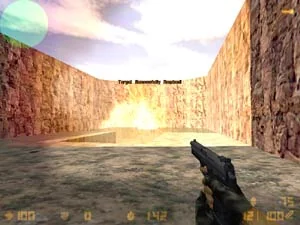Explosion of a bomb placed under water