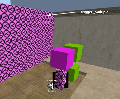 Trigger_multiple activates env_render which makes the chicken visible