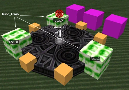 Creating the effect of laser beams when a player jumps from a catapult (Fig. 2)