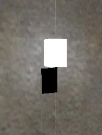 The lamp breaks the wall into polygons