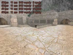 High R_SPEEDS at the bomb site on the de_aztec map