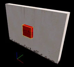 Both brushes in 3D view Application of Carve. Both brushes in 3D view
