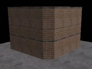 Wall with truncated corner Wall with truncated corner