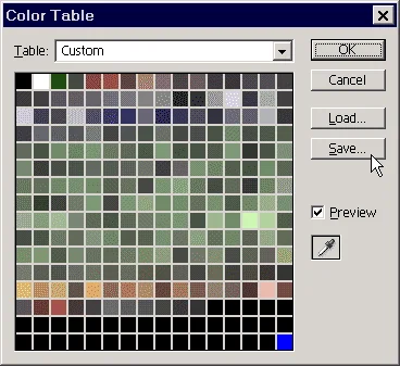 This is what the correct palette for a transparent texture looks like - blue is the last color This is what the correct palette for a transparent texture looks like - blue is the last color