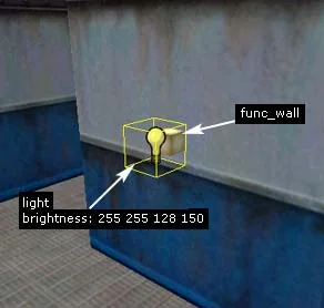 Create a light object under the light bulb Create a light object under the light bulb