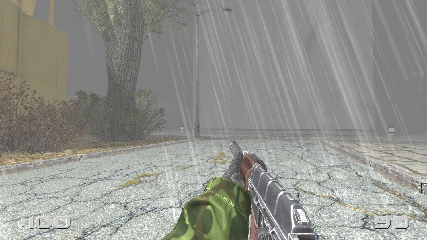 DarkPlaces weather effects (rain, snow, fog)