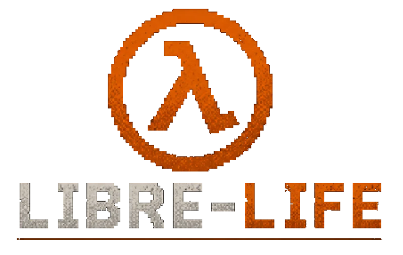 Libre-life logo with an orange lambda over the Libre-life wordmark