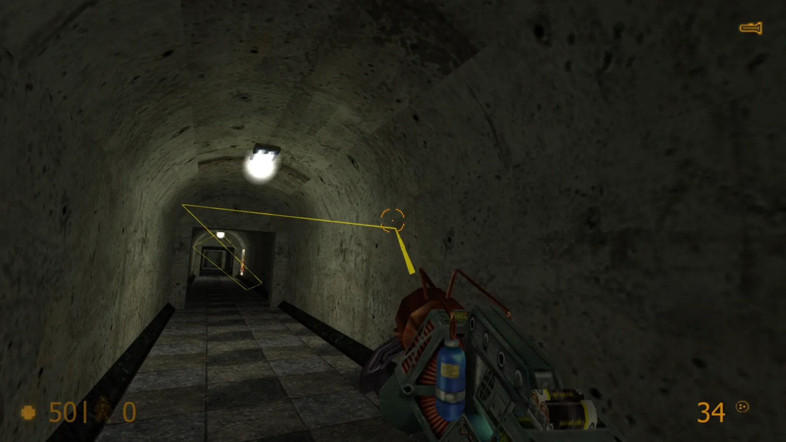 Gauss gun's latest stretched across a dark concrete tunnel